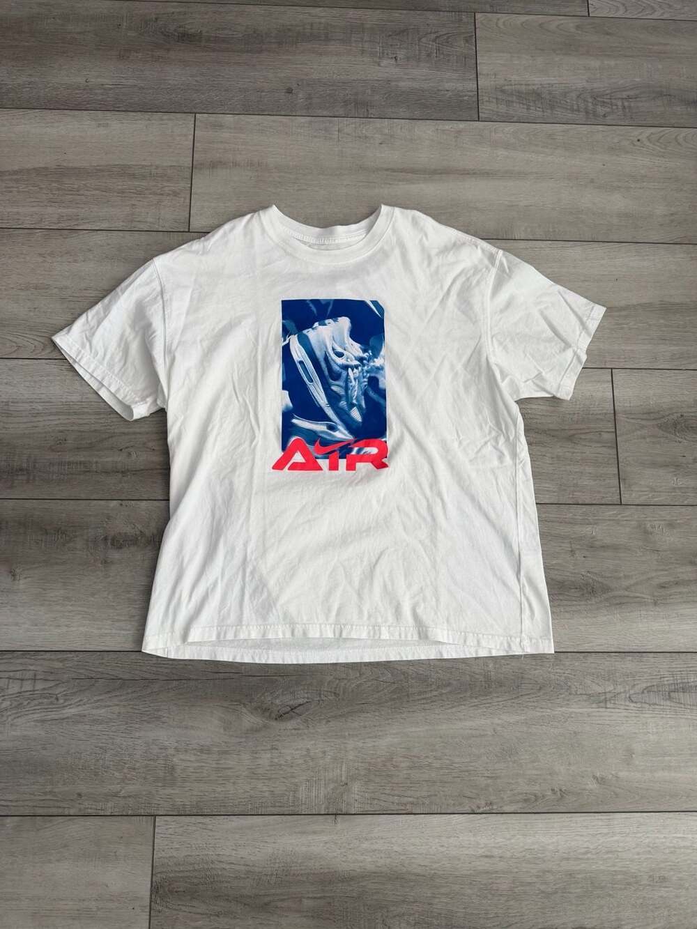 Nike Men's NSW Air Photo Graphic White T-Shirt Size XL